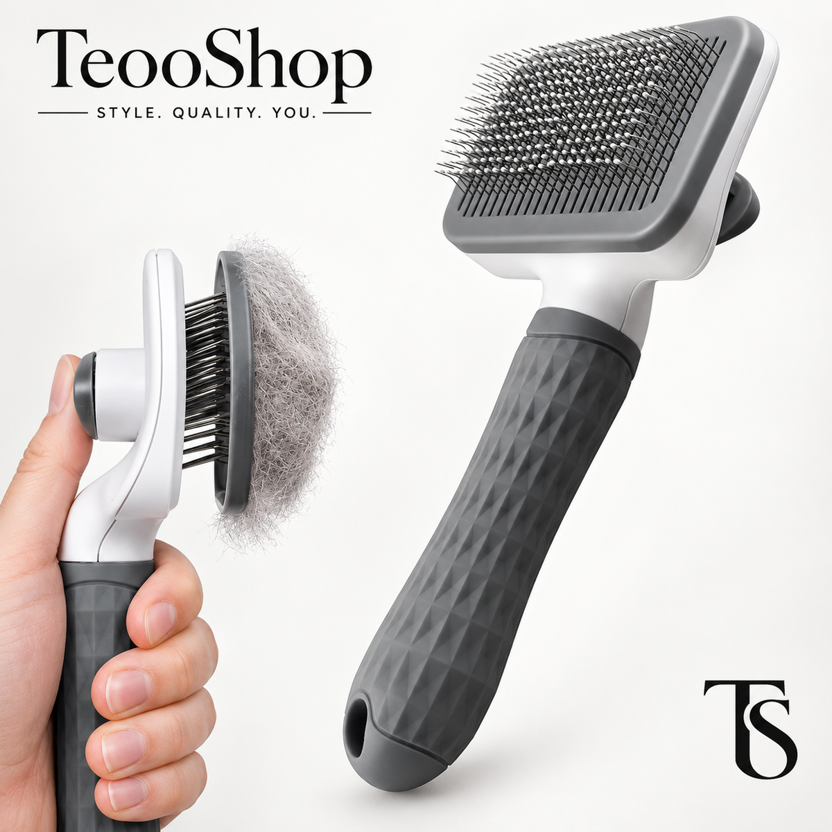 TeooGroom™ - One-Click Self-Cleaning Pet Grooming Brush