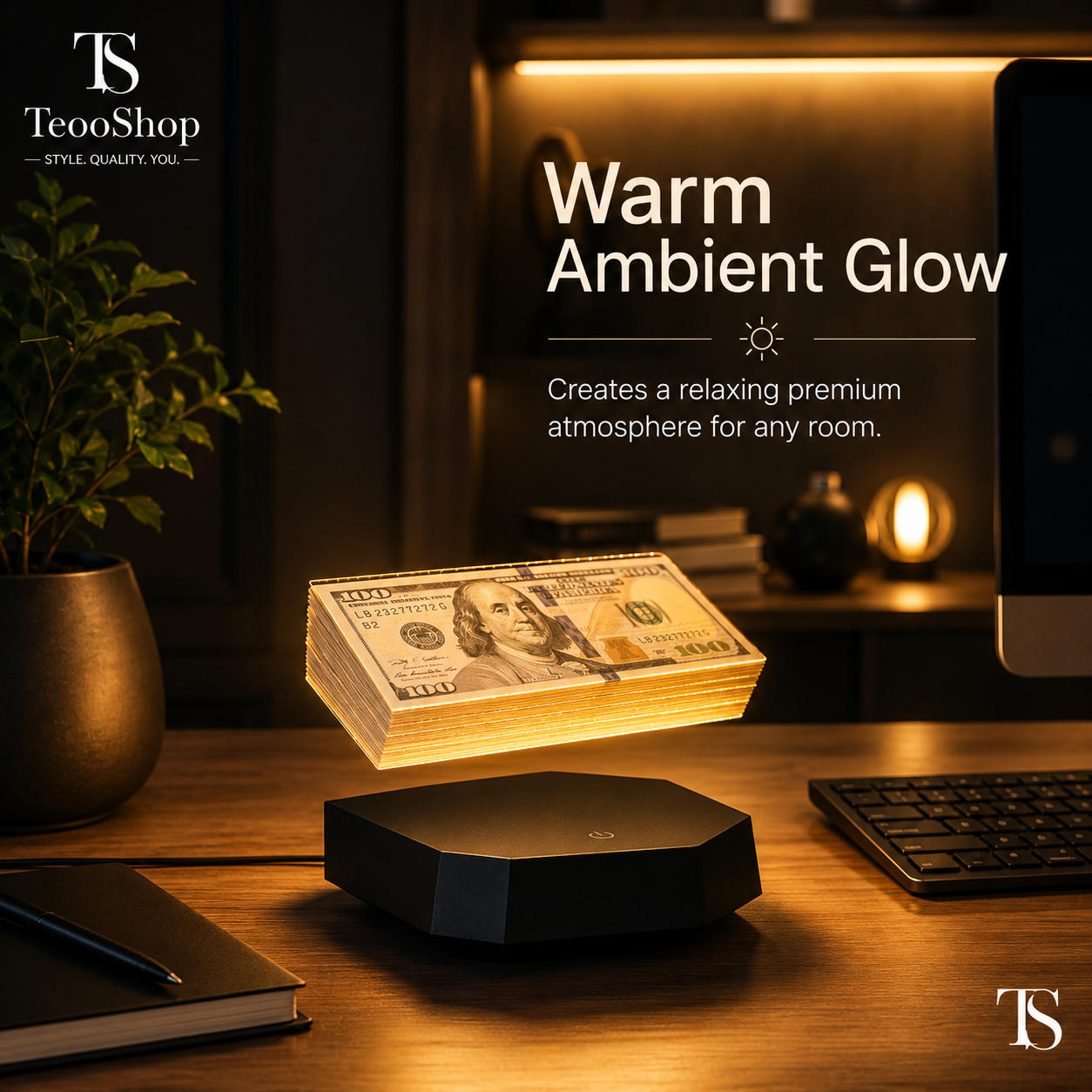 TeooLight™ - GTA Magnetic Floating Money Stack Lamp