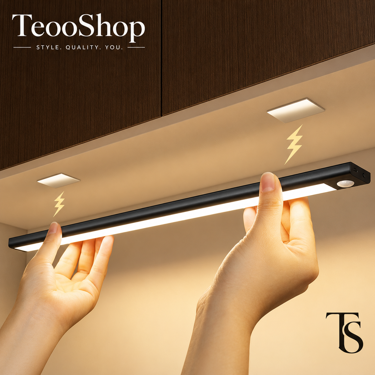 TeooGlow Bar™ — Ultra-Thin Magnetic Motion Sensor LED Light