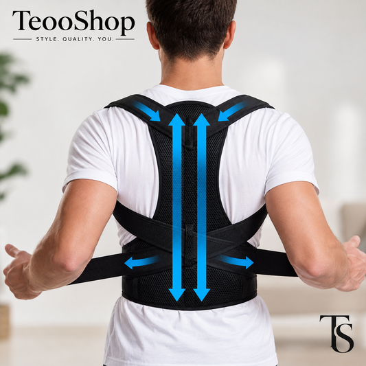 TeooSpine™ — Adjustable Dual-Plate Back Support & Posture Corrector Vest