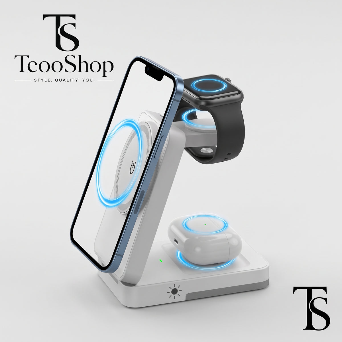 TeooCharge™ - 3-in-1 Foldable Magnetic Wireless Charging Station