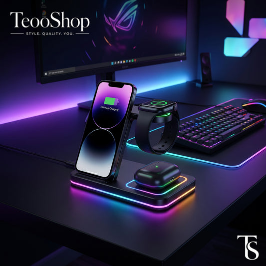 TeooCharge™ - 3-in-1 Foldable Magnetic Wireless Charging Station