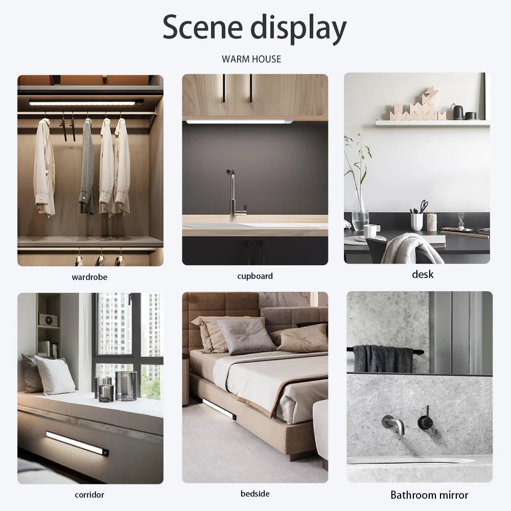 TeooGlow Bar™ — Ultra-Thin Magnetic Motion Sensor LED Light
