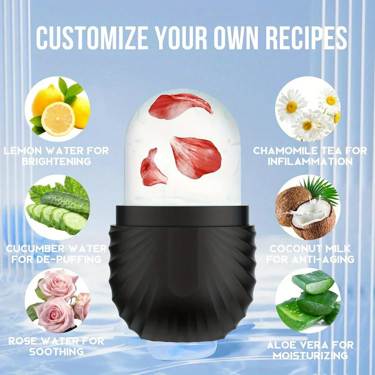 TeooGlow™ - Reusable Silicone Facial Ice Roller