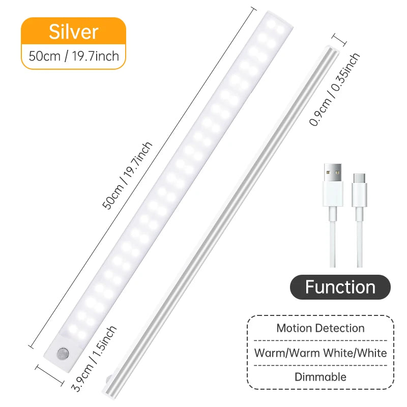 TeooGlow Bar™ — Ultra-Thin Magnetic Motion Sensor LED Light