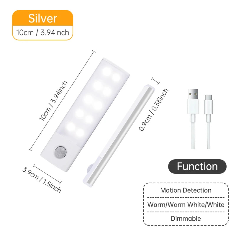 TeooGlow Bar™ — Ultra-Thin Magnetic Motion Sensor LED Light