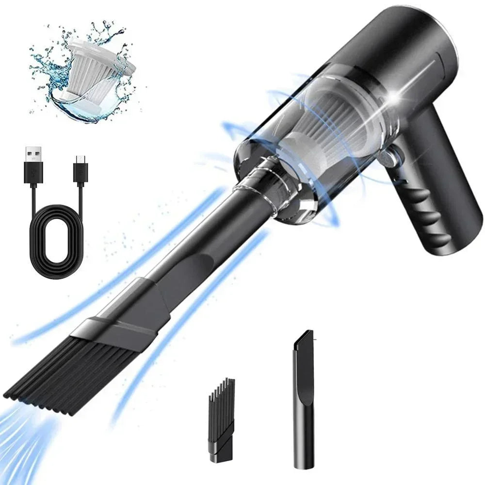 TeooVac™ — 120W High-Power Cordless Handheld Car & Home Vacuum