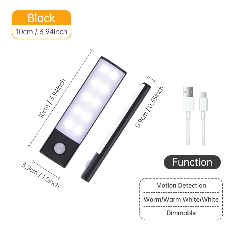 TeooGlow Bar™ — Ultra-Thin Magnetic Motion Sensor LED Light