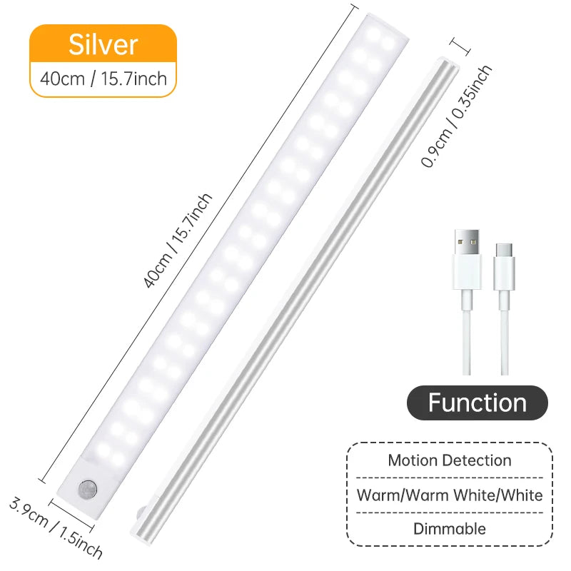 TeooGlow Bar™ — Ultra-Thin Magnetic Motion Sensor LED Light