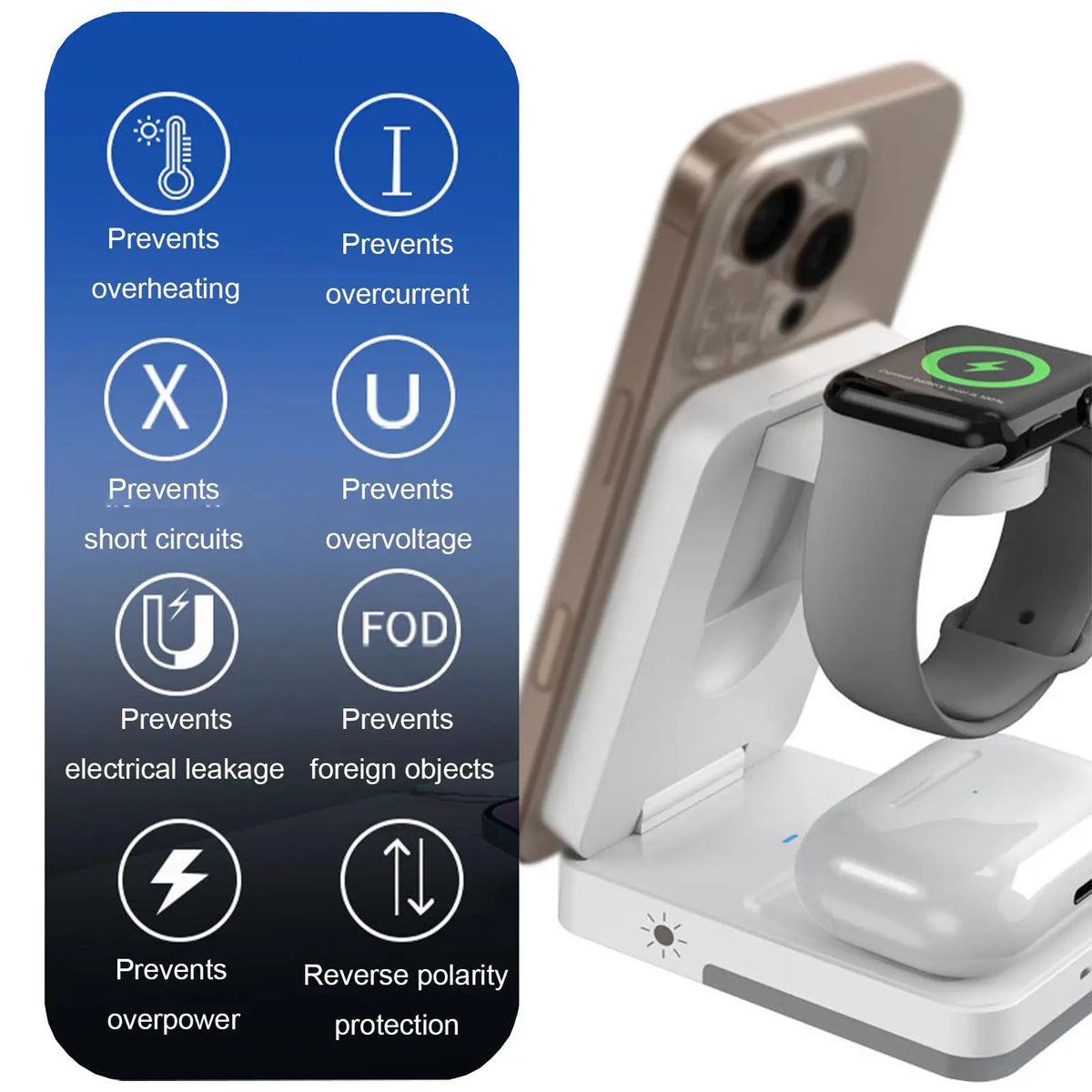 TeooCharge™ - 3-in-1 Foldable Magnetic Wireless Charging Station