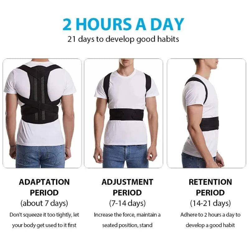 TeooSpine™ — Adjustable Dual-Plate Back Support & Posture Corrector Vest