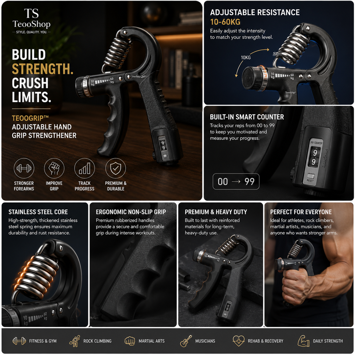 TeooGrip™ - Adjustable Strength Trainer