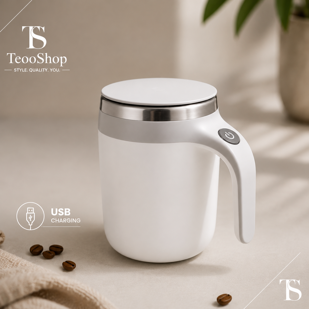 TeooMug™ - Automatic Self-Stirring Magnetic Mug