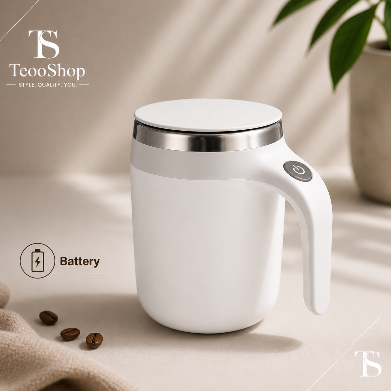 TeooMug™ - Automatic Self-Stirring Magnetic Mug
