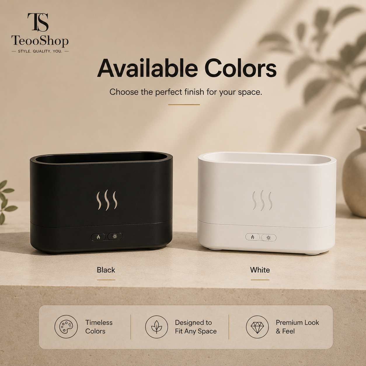 TeooFlame™ - Simulation Colorful Flame Diffuser