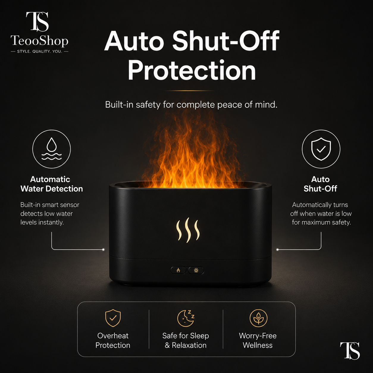 TeooFlame™ - Simulation Colorful Flame Diffuser